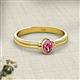 2 - Diana Desire Oval Cut Pink Tourmaline Solitaire Engagement Ring 