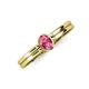 3 - Diana Desire Oval Cut Pink Tourmaline Solitaire Engagement Ring 