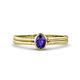 1 - Diana Desire Oval Cut Iolite Solitaire Engagement Ring 