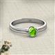 2 - Diana Desire Oval Cut Peridot Solitaire Engagement Ring 