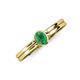 3 - Diana Desire Oval Cut Emerald Solitaire Engagement Ring 