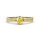 1 - Diana Desire Oval Cut Yellow Sapphire Solitaire Engagement Ring 