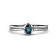 1 - Diana Desire Oval Cut London Blue Topaz Solitaire Engagement Ring 