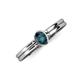 3 - Diana Desire Oval Cut London Blue Topaz Solitaire Engagement Ring 