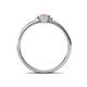 4 - Diana Desire Oval Cut Pink Tourmaline Solitaire Engagement Ring 