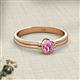 2 - Diana Desire Oval Cut Pink Sapphire Solitaire Engagement Ring 