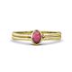 1 - Diana Desire Oval Cut Rhodolite Garnet Solitaire Engagement Ring 