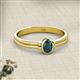 2 - Diana Desire Oval Cut London Blue Topaz Solitaire Engagement Ring 
