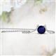 2 - Juliana 6.00 mm Round Blue Sapphire Solitaire Pendant Necklace 