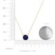 4 - Juliana 6.00 mm Round Blue Sapphire Solitaire Pendant Necklace 