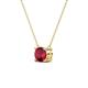 3 - Juliana 6.00 mm Round Ruby Solitaire Pendant Necklace 