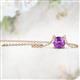 2 - Juliana 6.50 mm Round Amethyst Solitaire Pendant Necklace 