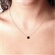5 - Juliana 6.50 mm Round Red Garnet Solitaire Pendant Necklace 