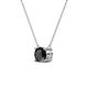 3 - Juliana 6.00 mm Round Black Diamond Solitaire Pendant Necklace 