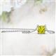 2 - Juliana 6.50 mm Round Yellow Diamond Solitaire Pendant Necklace 