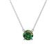 1 - Juliana 6.50 mm Round Lab Created Alexandrite Solitaire Pendant Necklace 