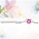 2 - Juliana 5.40 mm Round Pink Sapphire Solitaire Pendant Necklace 
