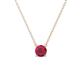 1 - Juliana 5.40 mm Round Ruby Solitaire Pendant Necklace 