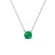 1 - Juliana 5.40 mm Round Emerald Solitaire Pendant Necklace 