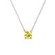 1 - Juliana 5.40 mm Round Yellow Sapphire Solitaire Pendant Necklace 