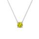 1 - Juliana 5.40 mm Round Yellow Diamond Solitaire Pendant Necklace 