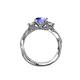 5 - Alika Signature Tanzanite and Diamond Three Stone Engagement Ring 