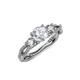 4 - Alika Signature Diamond Three Stone Engagement Ring 