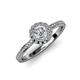 5 - Jolie Signature Diamond Floral Halo Engagement Ring 