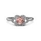 3 - Kyra Signature Morganite and Diamond Engagement Ring 