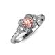 4 - Kyra Signature Morganite and Diamond Engagement Ring 