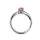 5 - Meryl Signature Pink Sapphire and Diamond Engagement Ring 