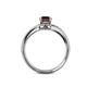 5 - Meryl Signature Red Garnet and Diamond Engagement Ring 