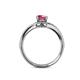 5 - Meryl Signature Rhodolite Garnet and Diamond Engagement Ring 