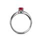 5 - Meryl Signature Ruby and Diamond Engagement Ring 