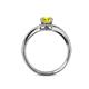 5 - Meryl Signature Yellow and White Diamond Engagement Ring 