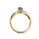 5 - Meryl Signature Iolite and Diamond Engagement Ring 