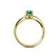 5 - Meryl Signature Emerald and Diamond Engagement Ring 
