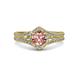 3 - Meryl Signature Morganite and Diamond Engagement Ring 