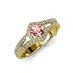4 - Meryl Signature Morganite and Diamond Engagement Ring 