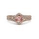 3 - Meryl Signature Morganite and Diamond Engagement Ring 