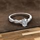 2 - Stacie Desire Oval Cut Diamond Twist Infinity Shank Engagement Ring 
