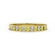 1 - Kathiryn 1.70 mm Yellow Sapphire and Diamond 11 Stone Wedding Band 