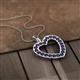 2 - Naomi Blue Sapphire Heart Pendant 