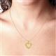 4 - Naomi Yellow Sapphire Heart Pendant 