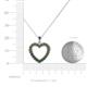 3 - Naomi Lab Created Alexandrite Heart Pendant 
