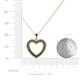 3 - Naomi Lab Created Alexandrite Heart Pendant 
