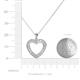 3 - Naomi Lab Grown Diamond Heart Pendant 