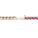 2 - Cliona 3.30 mm Pink Sapphire Eternity Tennis Bracelet 