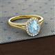 2 - Deborah Desire Oval Cut Aquamarine and Round Diamond Twist Rope Split Shank Halo Engagement Ring 