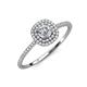 3 - Marilyn Prima Round Diamond 0.85 ctw Halo Engagement Ring 